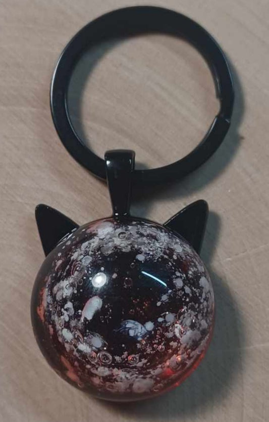 Black Cat Ash Keychain