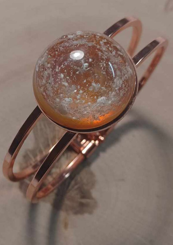 Rose Gold Ash Bangle Bracelet