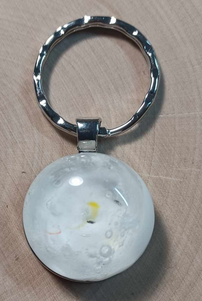 Silver Ash Keychain