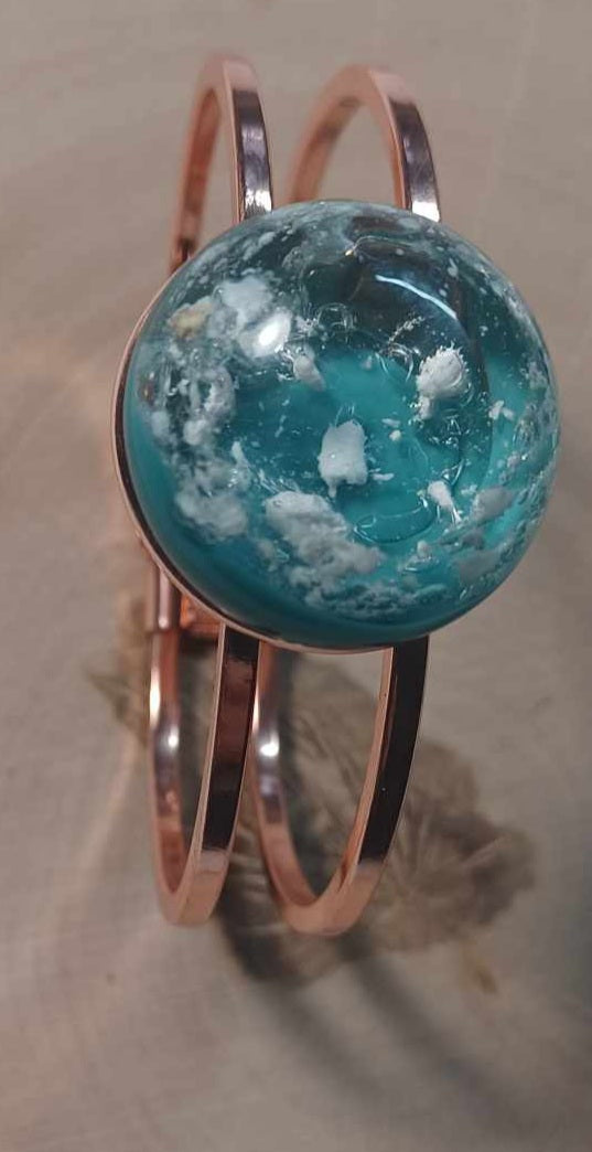Rose Gold Ash Bangle Bracelet