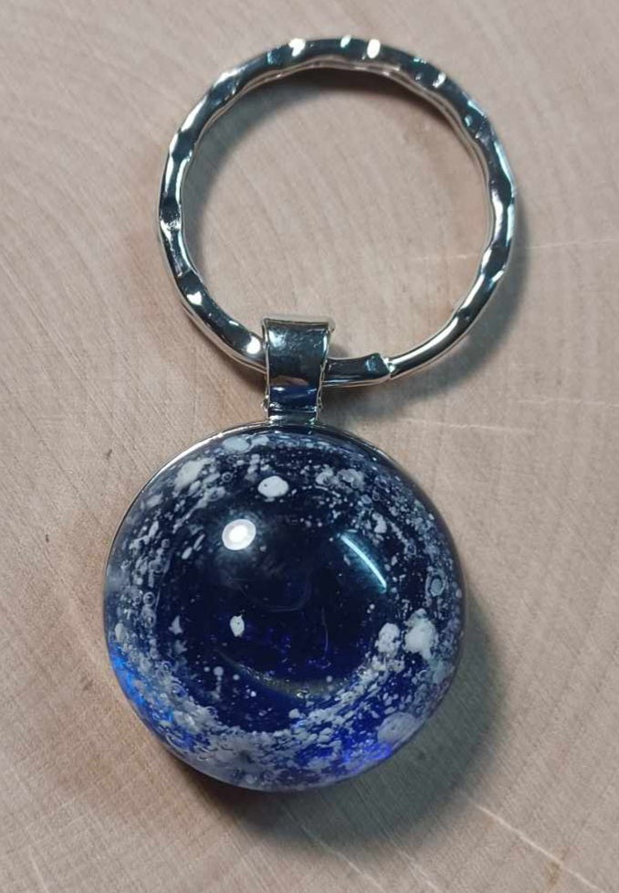 Silver Ash Keychain